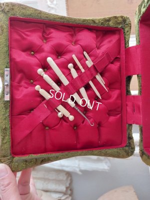 画像3: アンティークソーイングツール付ボックス