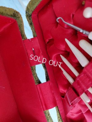 画像18: アンティークソーイングツール付ボックス