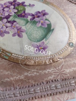 画像14: アンティークすみれ柄ボックス