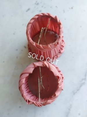 画像14: アンティーク布ランプシェード2個セット