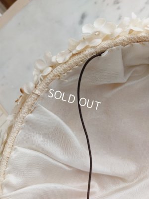 画像9: アンティーク布花ハット