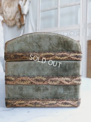 画像5: アンティークベルベット装飾ウッドボックス