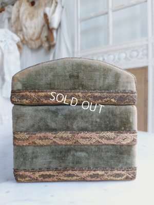 画像4: アンティークベルベット装飾ウッドボックス