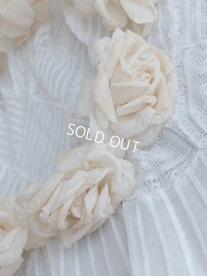 画像4: アンティーク布花冠