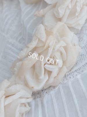 画像12: アンティーク布花冠