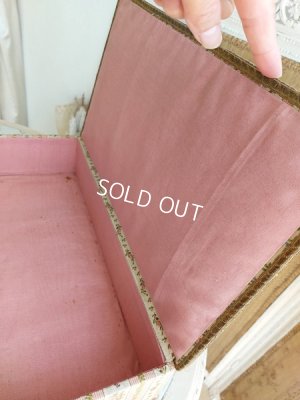 画像5: アンティーク花柄カルトナージュボックス