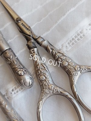 画像13: アンティークシルバーソーイングセット