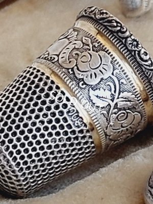 画像16: アンティークシルバーソーイングセット