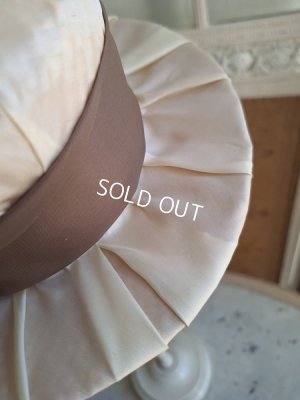 画像8: アンティーク布花装飾ストローハット、布花2種