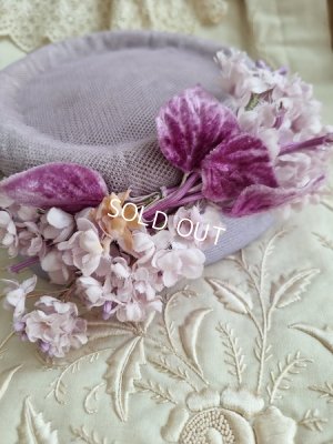 画像3: アンティーク布花ハット