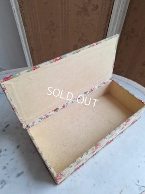 画像3: アンティーク花柄カルトナージュボックス