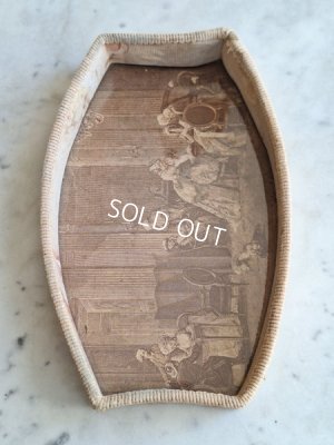 画像2: アンティークカルトナージュトレイ