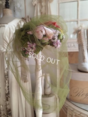 画像8: ヴィンテージ布花ハット