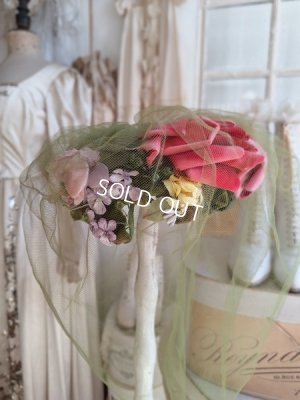 画像12: ヴィンテージ布花ハット