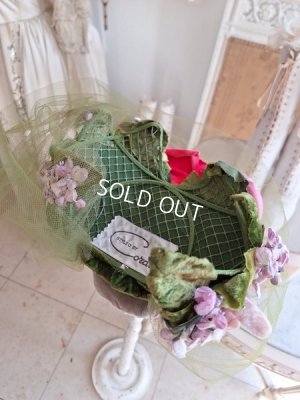 画像15: ヴィンテージ布花ハット