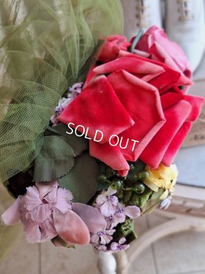 画像5: ヴィンテージ布花ハット