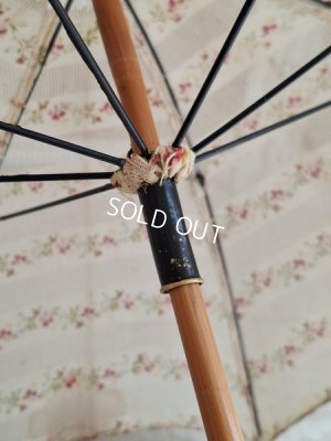 画像11: アンティーク花柄パラソル