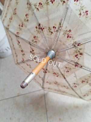 画像15: アンティーク花柄パラソル