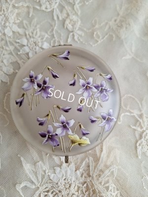 画像4: アンティークすみれ柄パウダージャー