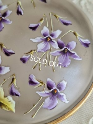 画像3: アンティークすみれ柄パウダージャー