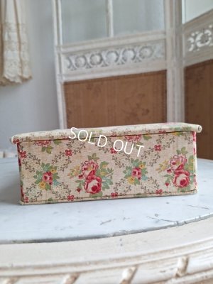 画像11:  アンティーク花柄カルトナージュボックス