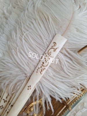 画像2: アンティークフェザーファン