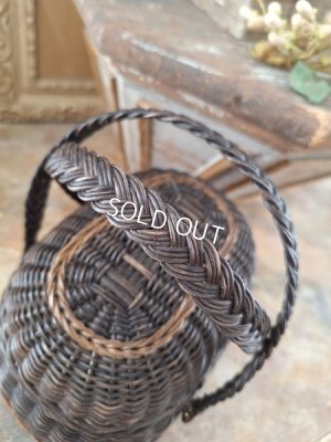 画像11: アンティーク小さなダブルハンドルバスケット