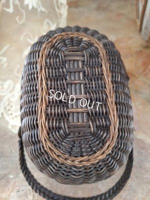 画像12: アンティーク小さなダブルハンドルバスケット