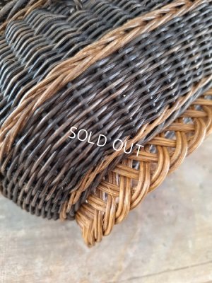 画像10: アンティーク小さなダブルハンドルバスケット