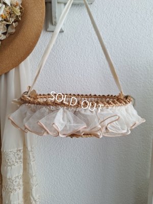 画像2: アンティークレースパニエ