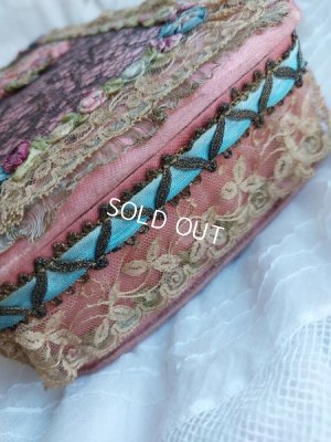 画像11: アンティークロココリボン刺繍ボックス