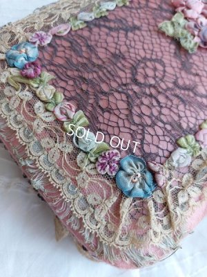 画像4: アンティークロココリボン刺繍ボックス