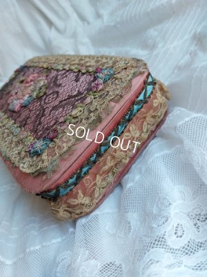 画像6: アンティークロココリボン刺繍ボックス