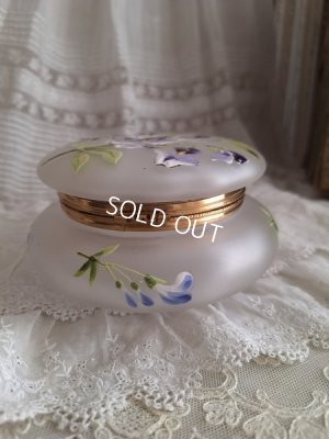 画像7: アンティークガラスパウダージャー