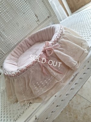 画像10: アンティークレース装飾バスケット