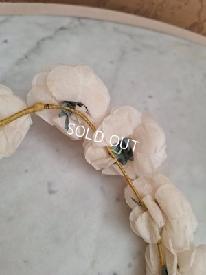 画像11: アンティーク布花冠　