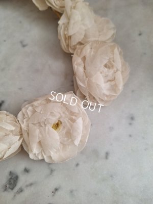 画像4: アンティーク布花冠　