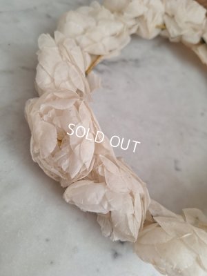 画像3: アンティーク布花冠　