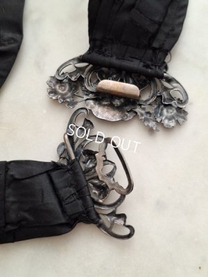 画像11: アールヌーボーシルバーバックルベルト