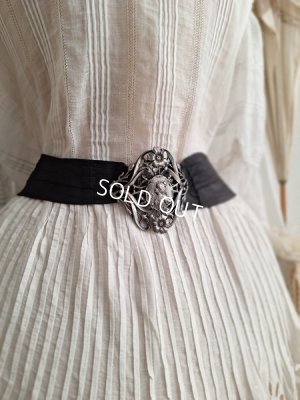 画像2: アールヌーボーシルバーバックルベルト