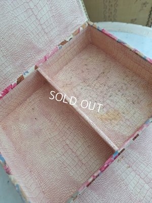 画像13: ローズ柄引き出し付カルトナージュボックス