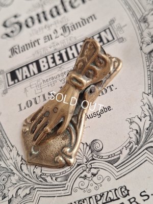 画像5: アンティーク小さなハンド形クリップ