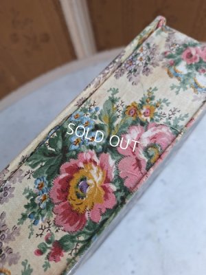 画像10: アンティーク花柄カルトナージュボックス