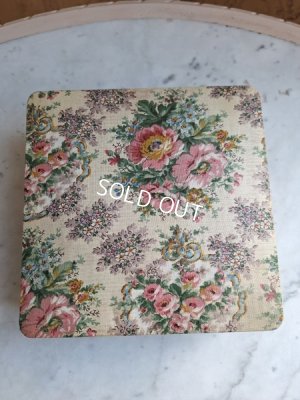 画像2: アンティーク花柄カルトナージュボックス