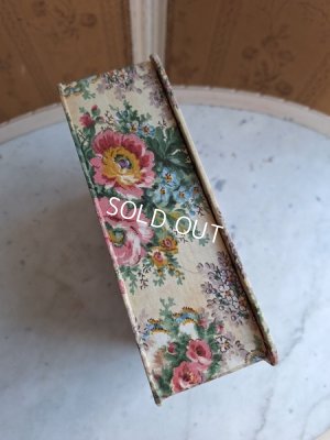 画像8: アンティーク花柄カルトナージュボックス
