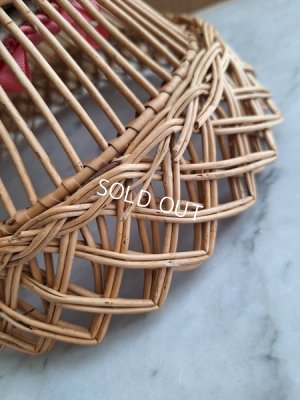 画像7: フレンチファブリック装飾アンティークバスケット