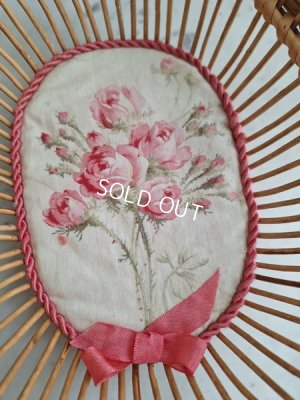 画像3: フレンチファブリック装飾アンティークバスケット