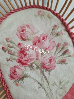 画像4: フレンチファブリック装飾アンティークバスケット