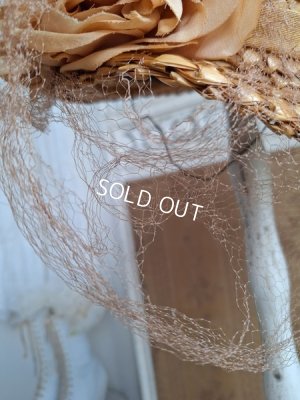 画像4: 布花付チャイルド麦わら帽子