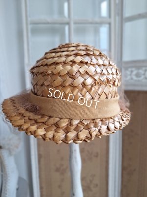 画像12: 布花付チャイルド麦わら帽子